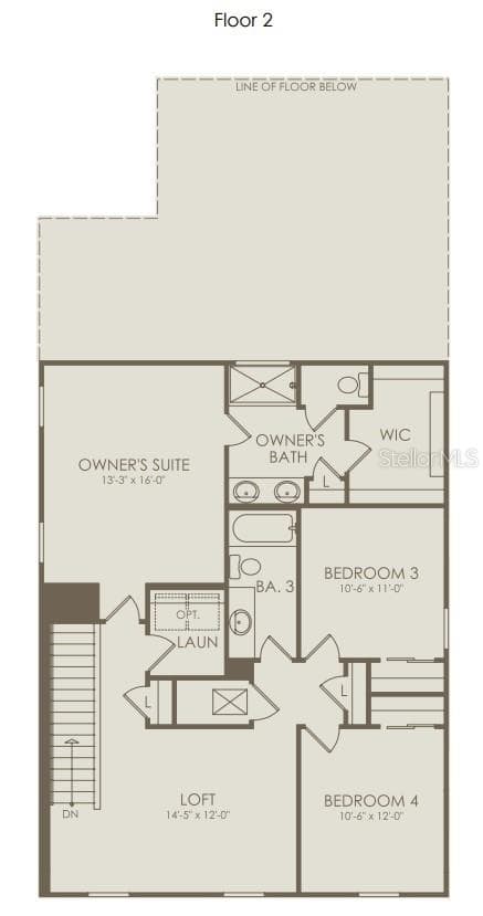 Floor Plan - Floor Two - 5088 SHRUB LEAF ALLEY, ST CLOUD
