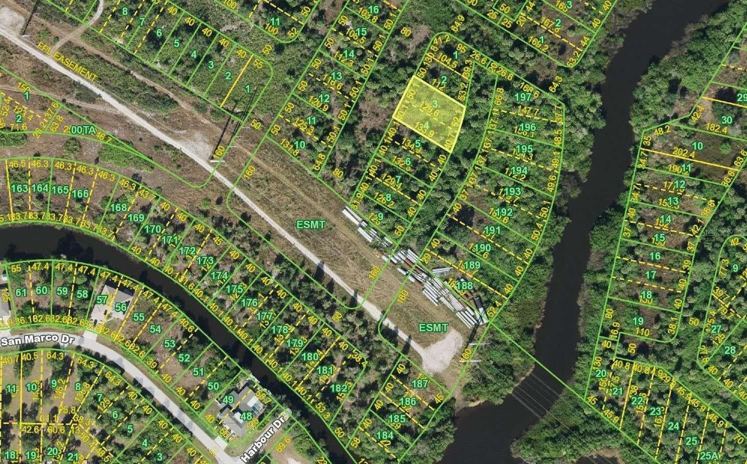 Parcel location map - approximate boundaries; not a survey. - 1593 HALMSTAD DR, PUNTA GORDA
