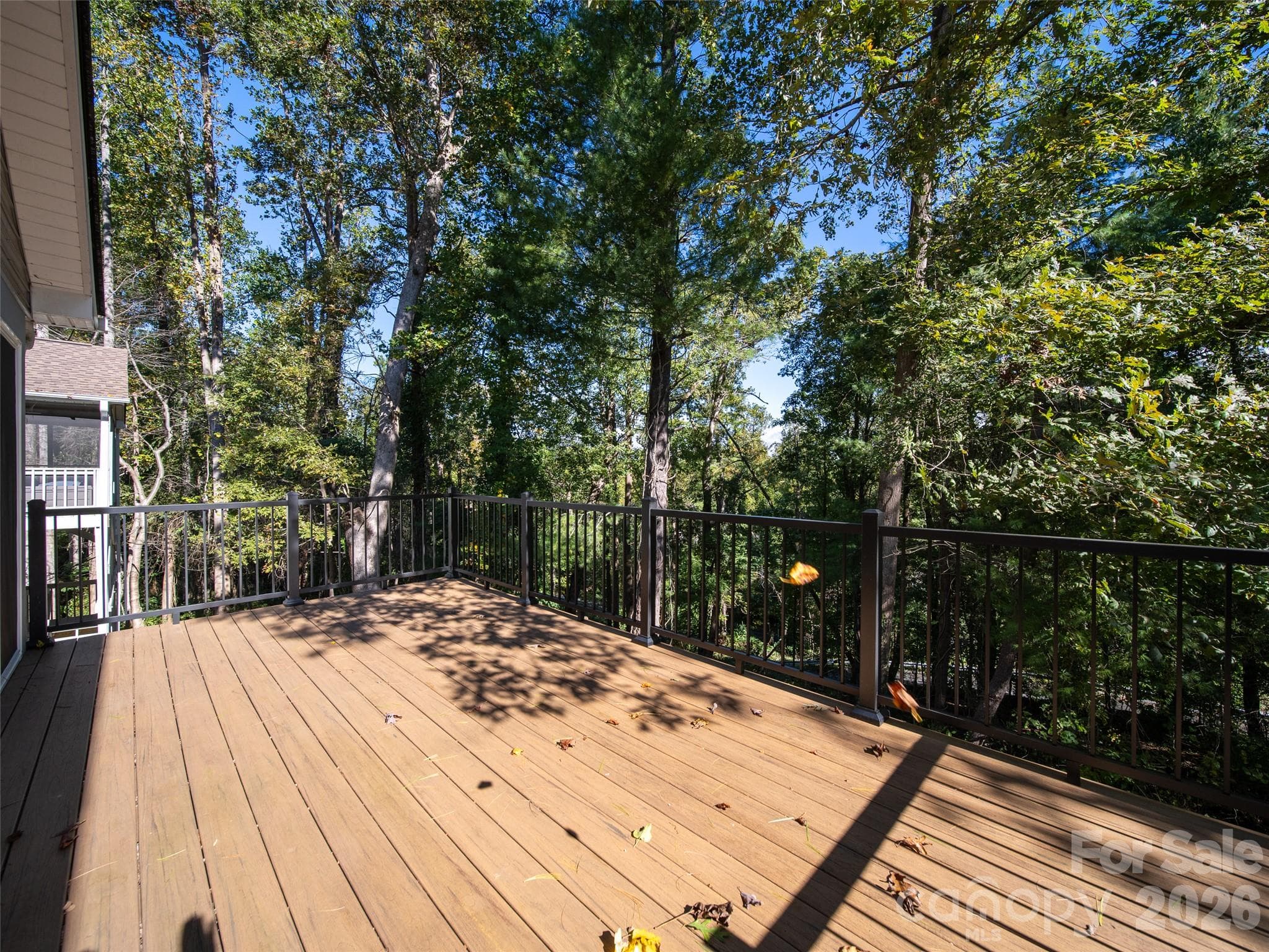 Main Level Composite Decking and Decorative Railing. - 317 Ewarts Hill Road, Hendersonville