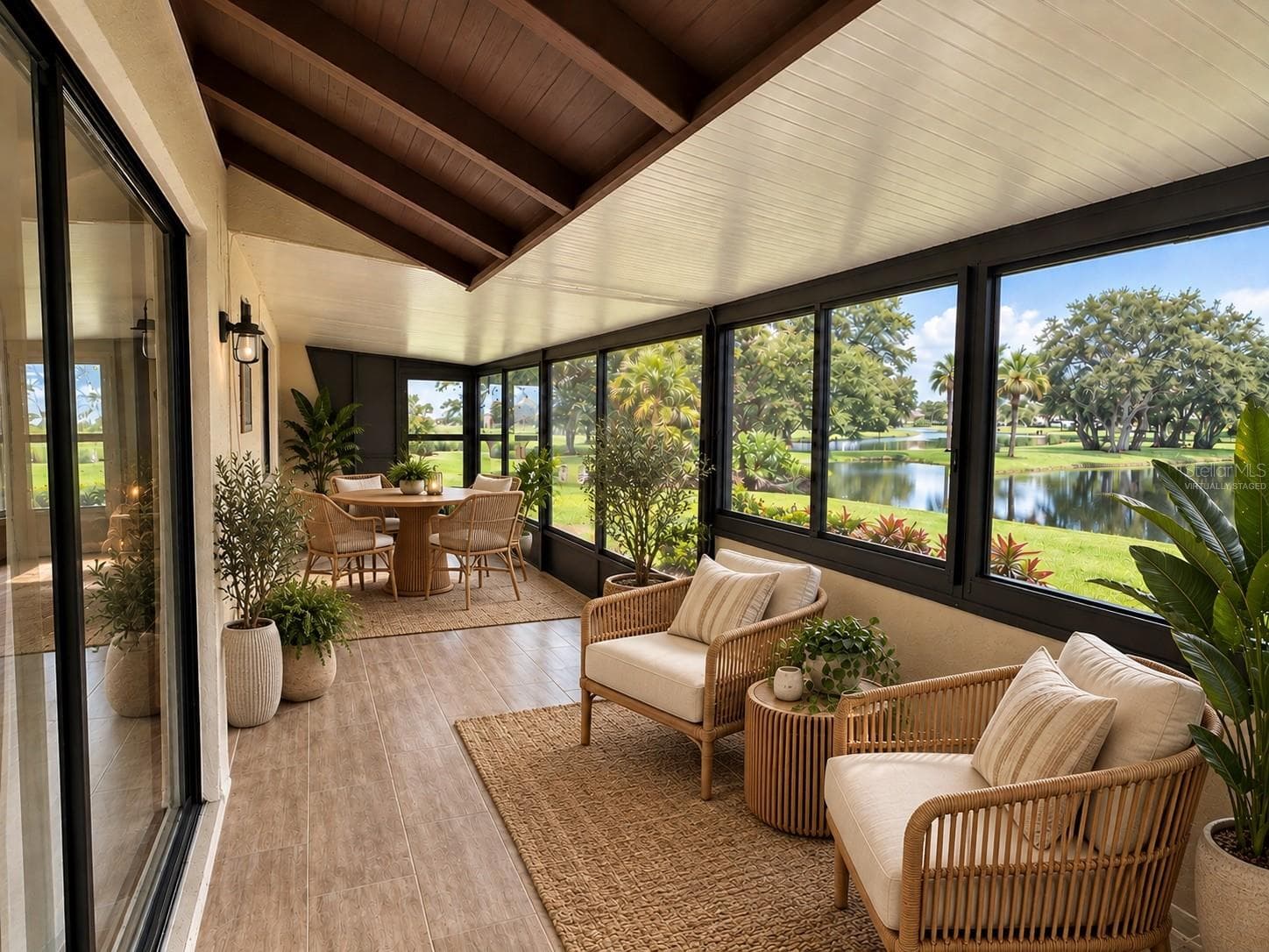 Porch - virtually staged - 9533 86TH AVE #9533, SEMINOLE