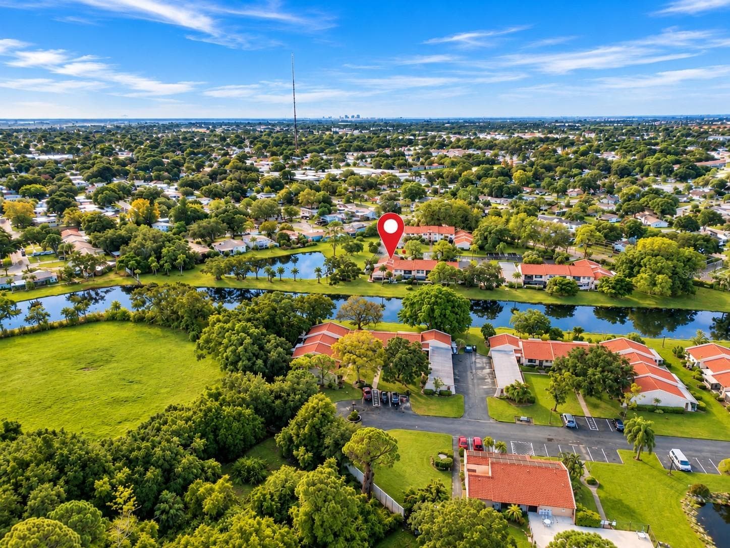 Aerial View - virtually enhanced - 9533 86TH AVE #9533, SEMINOLE
