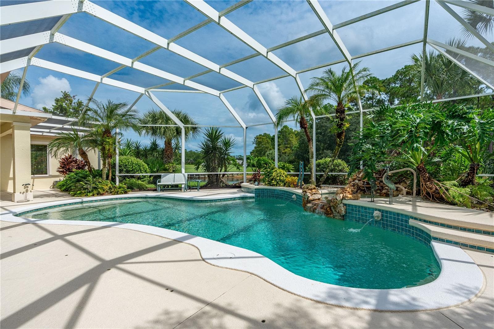 Pool Lanai View - 1025 W HAMPSTEAD LANE LN, ORMOND BEACH