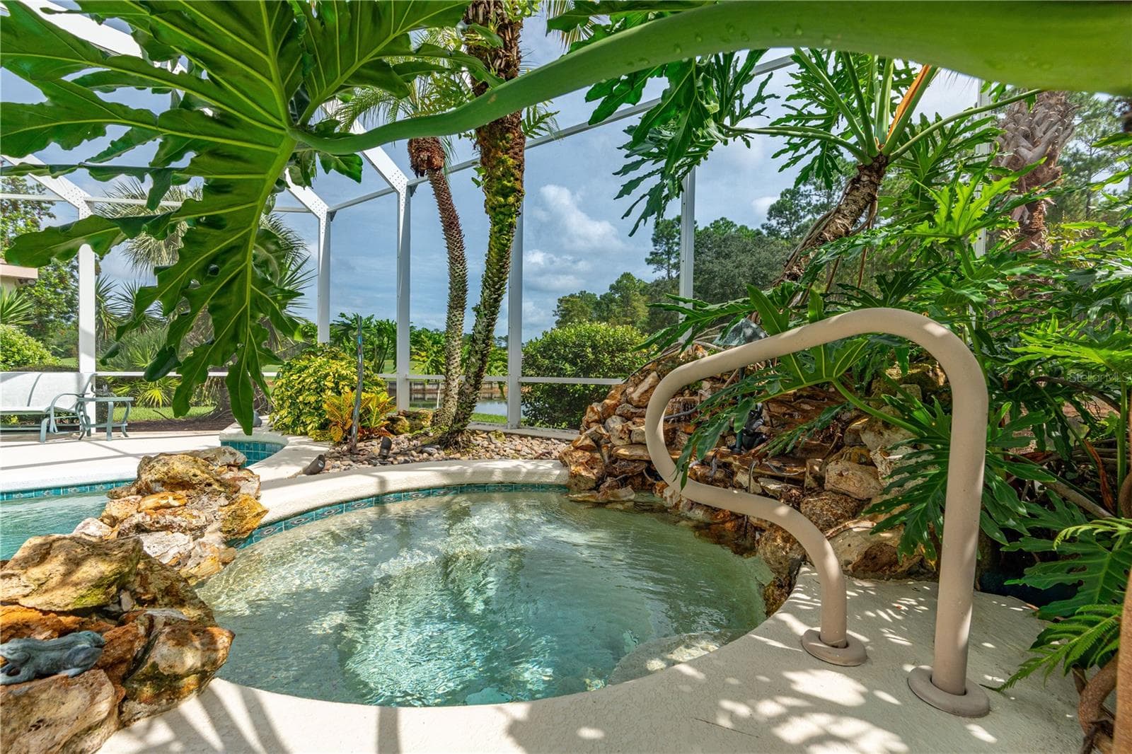 Pool-Tropical Spa Retreat - 1025 W HAMPSTEAD LANE LN, ORMOND BEACH