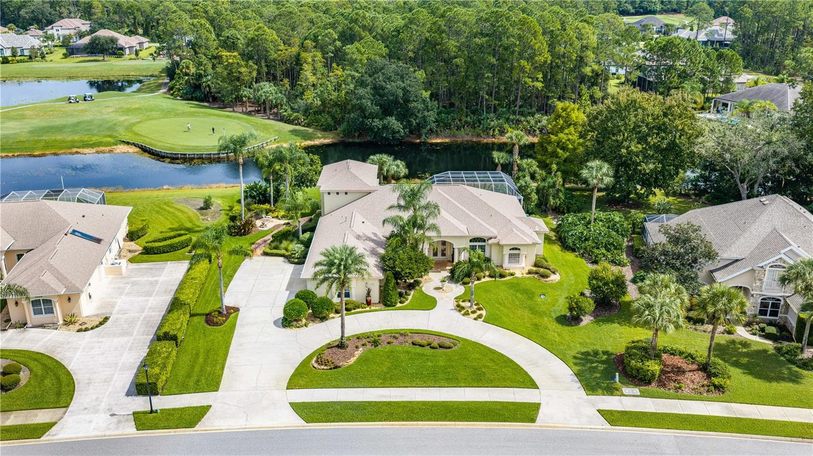 Front Aerial View - 1025 W HAMPSTEAD LANE LN, ORMOND BEACH