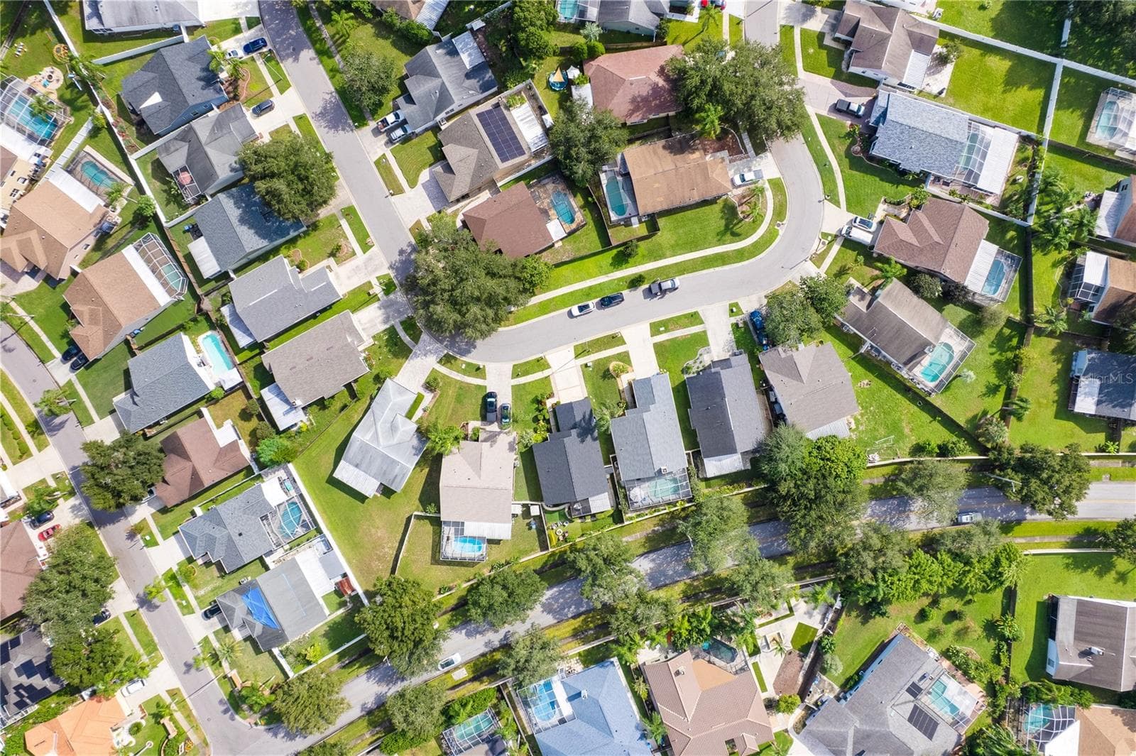 Neighborhood Aerial View - 8761 HUNTFIELD ST, TAMPA