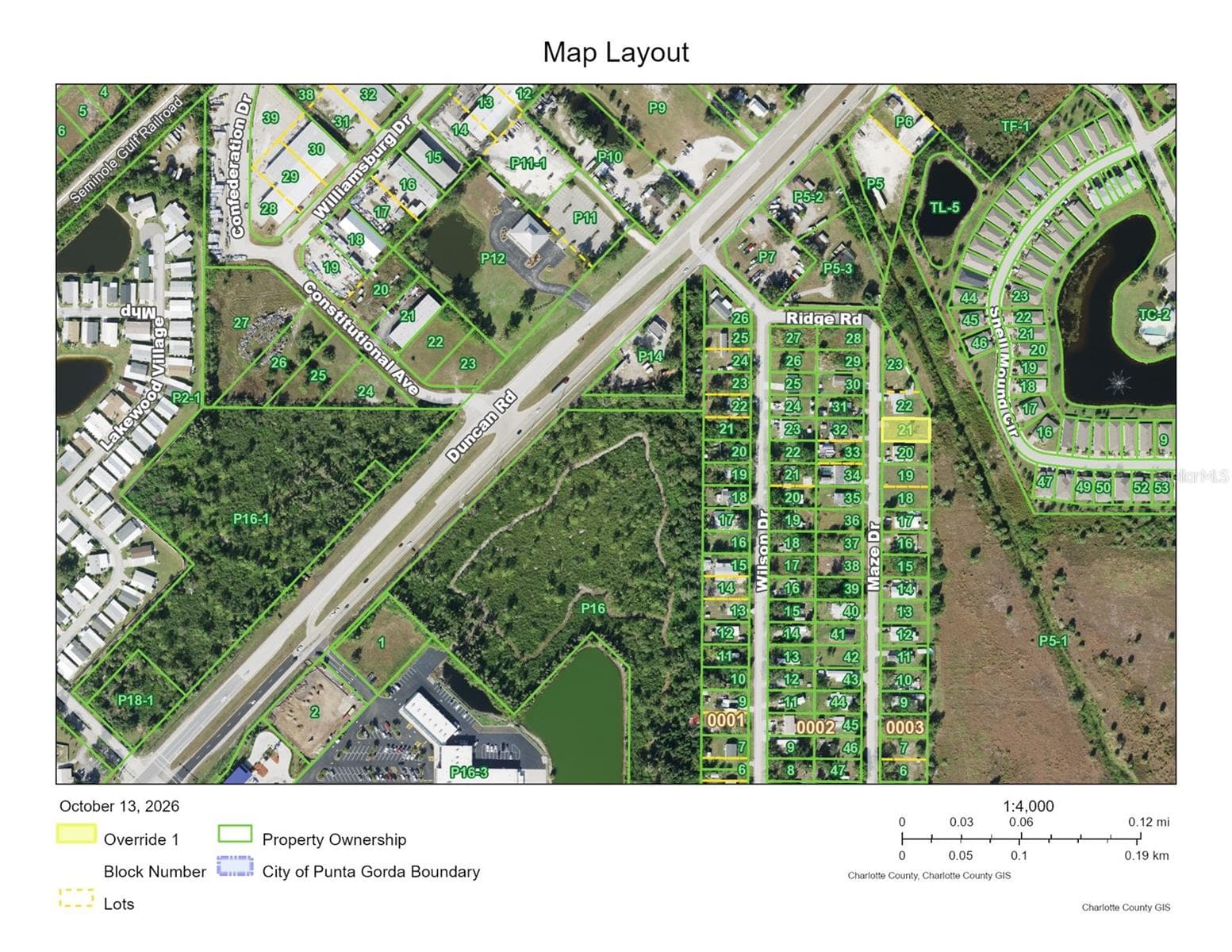 Land at 5406 MAZE DR, PUNTA GORDA, photo 3 of 3