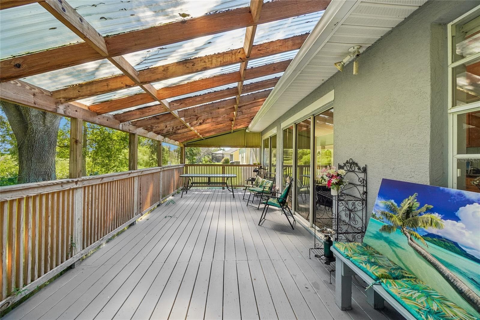 Back porch - 6074 BEECHWOOD DR, DADE CITY