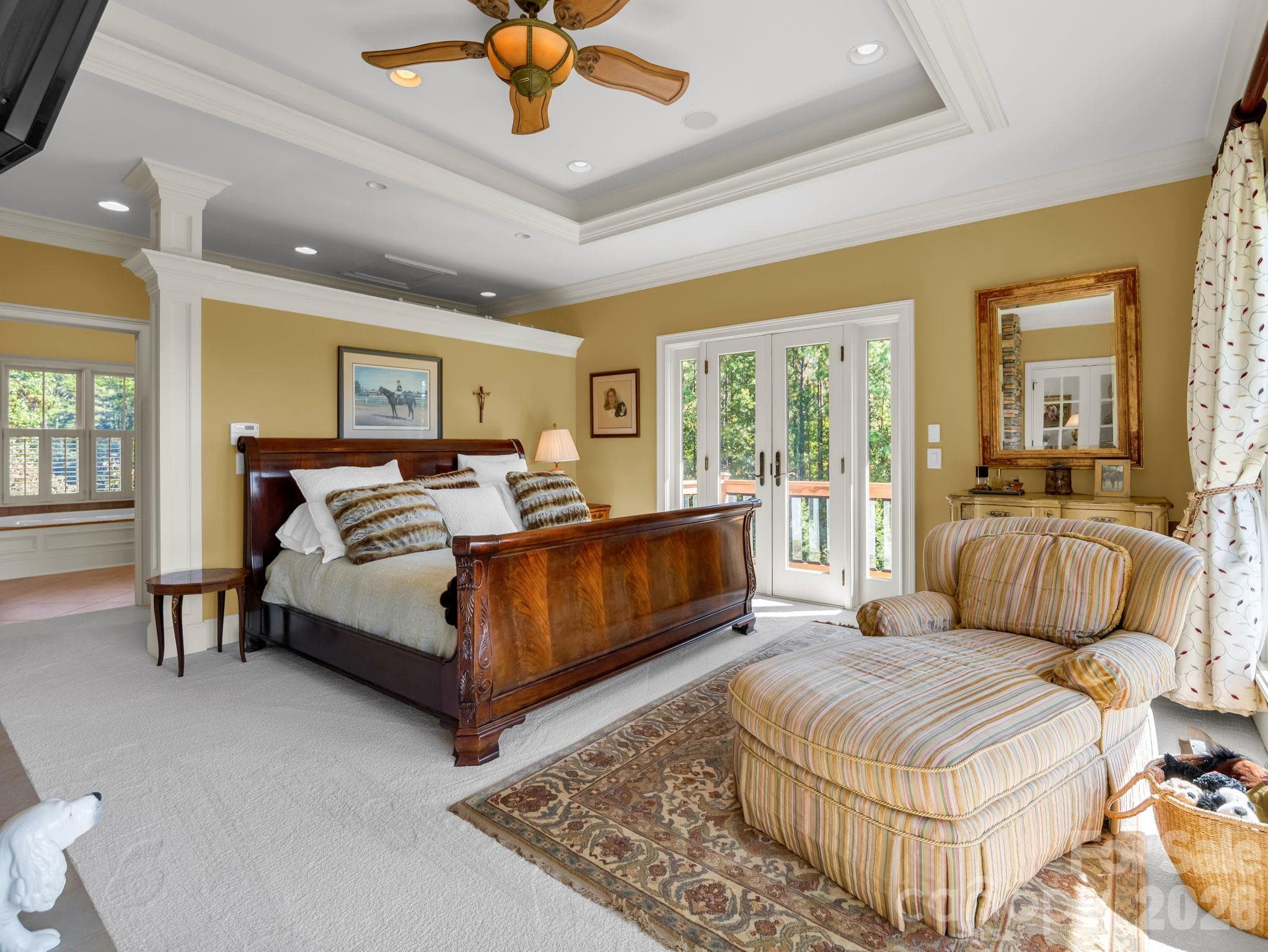 Primary bedroom located on main level - 140 Blazing Star Lane, Mill Spring