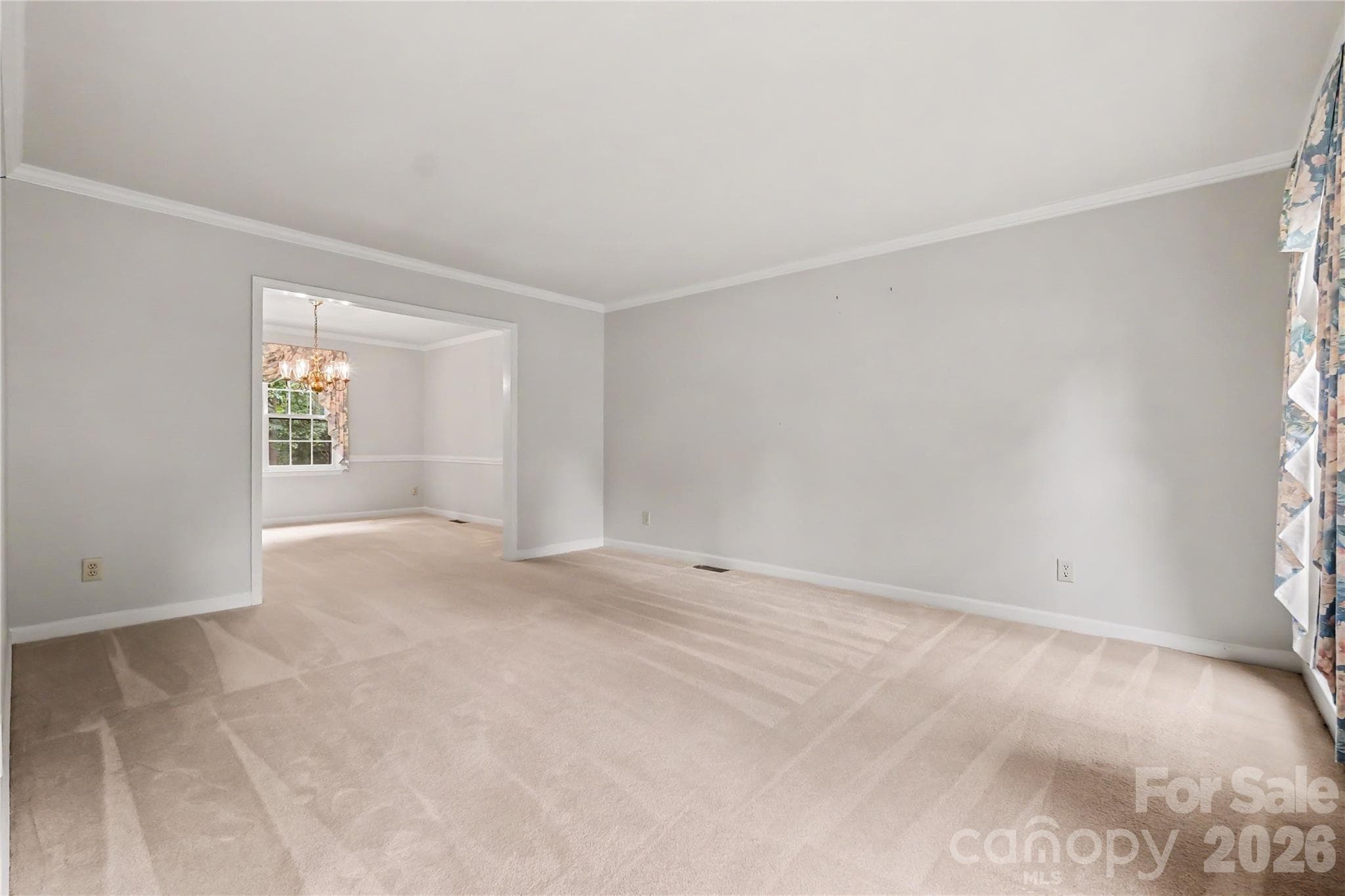 Living Room - 7615 Quail Hill Road, Charlotte