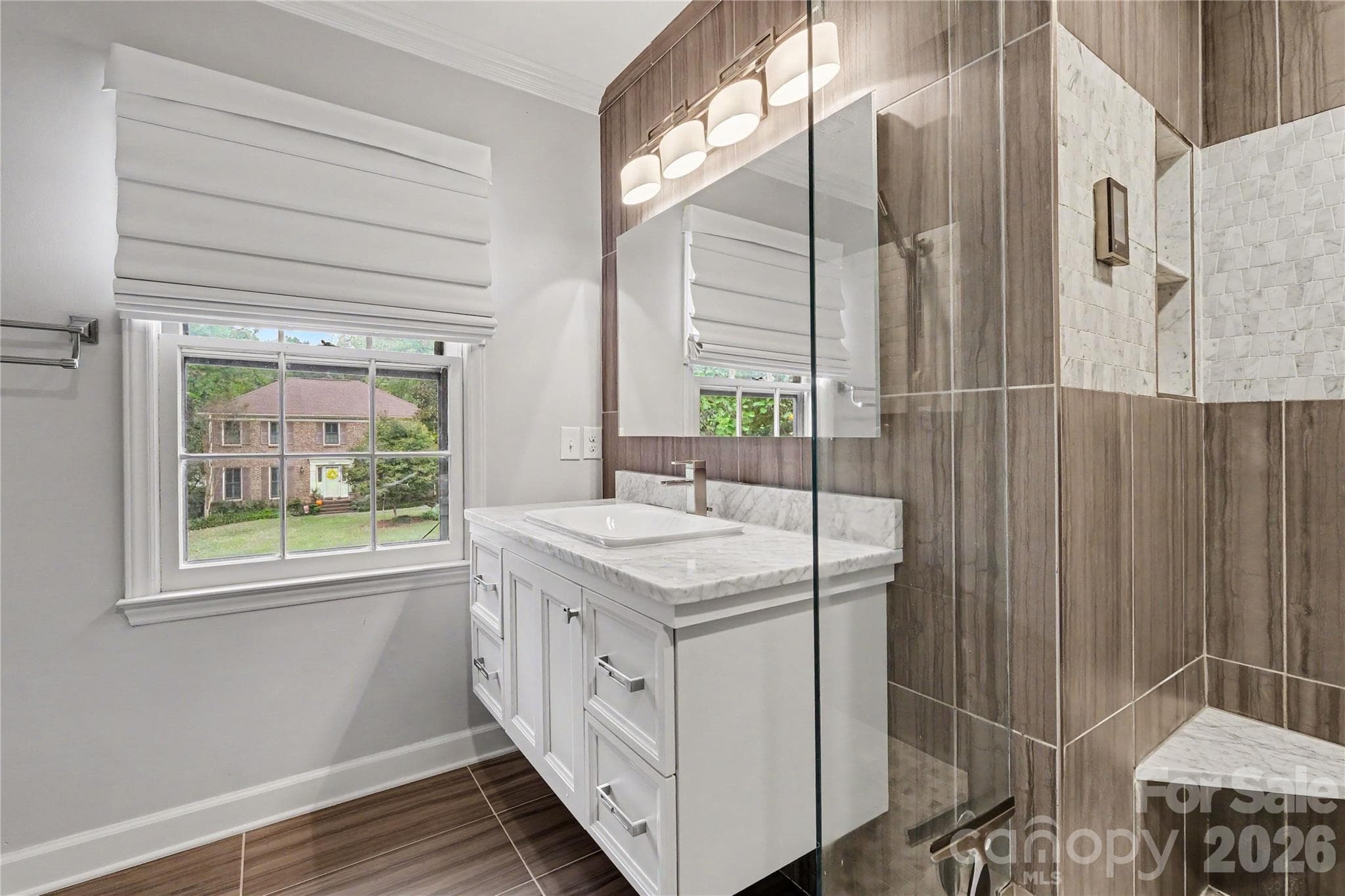 Primary Bath - 7615 Quail Hill Road, Charlotte