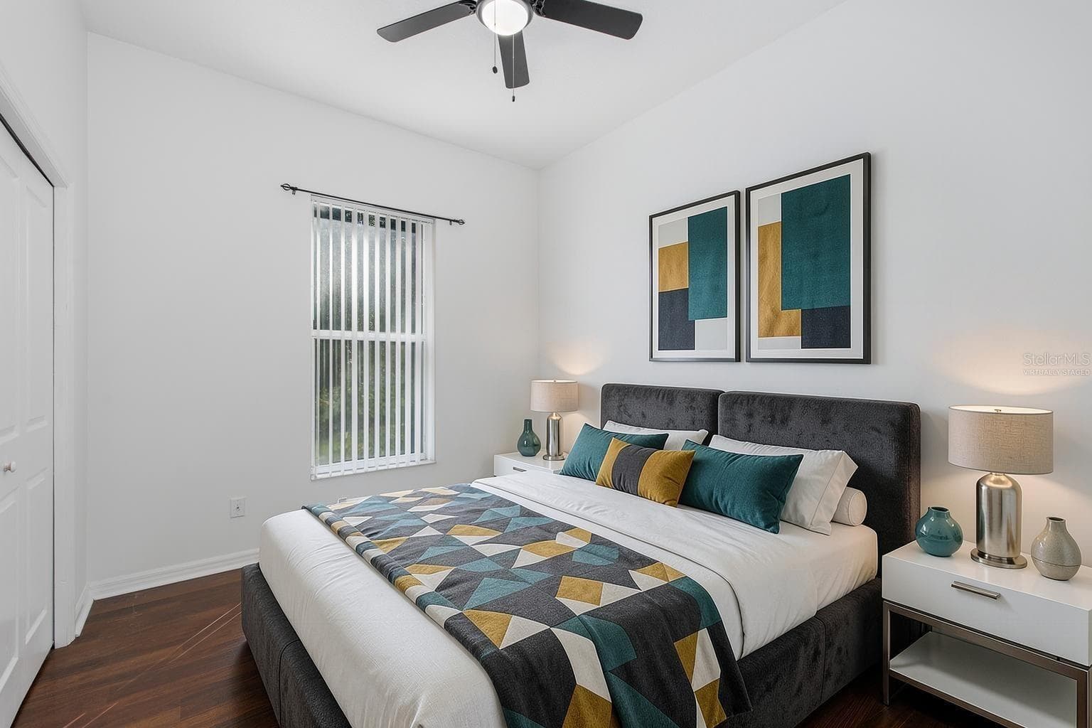 Virtually Staged bedroom 3 - 31524 CROSS CREEK LN, WESLEY CHAPEL
