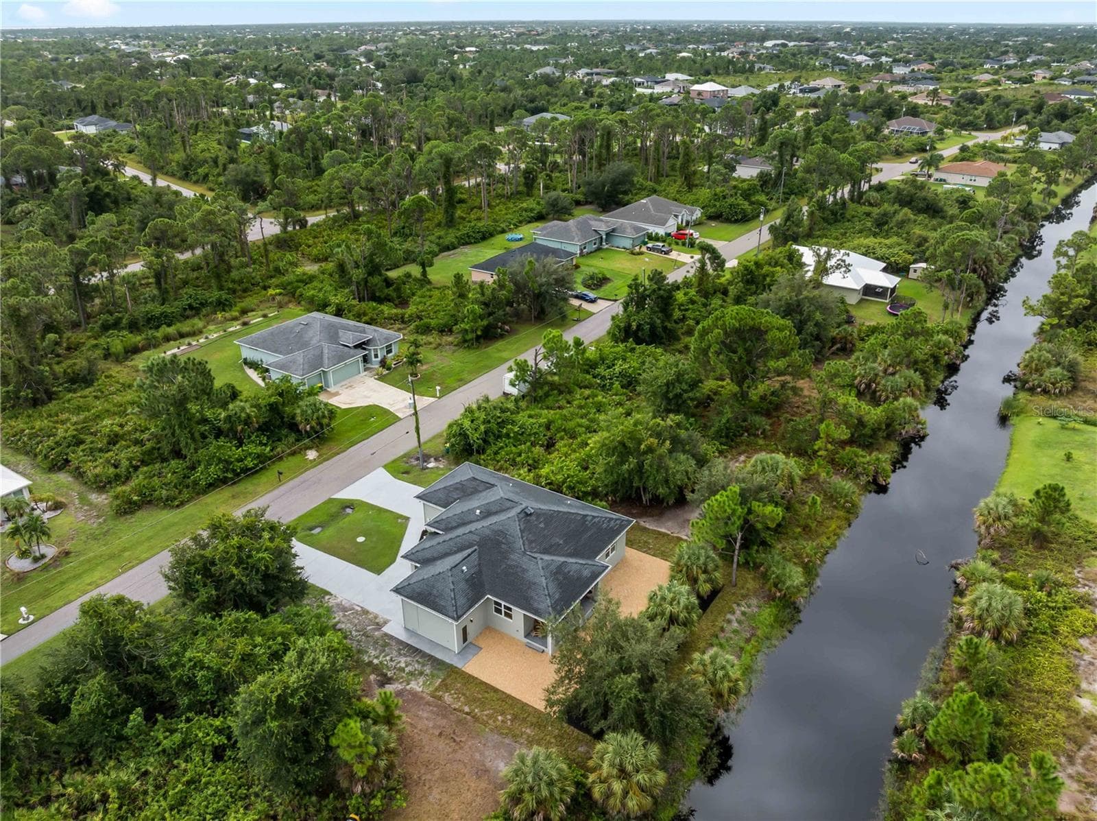 Aerial_8163WalbertSt_PortCharlotte_WaterProximity_Wide.jpg - 8163 WALBERT ST, PORT CHARLOTTE