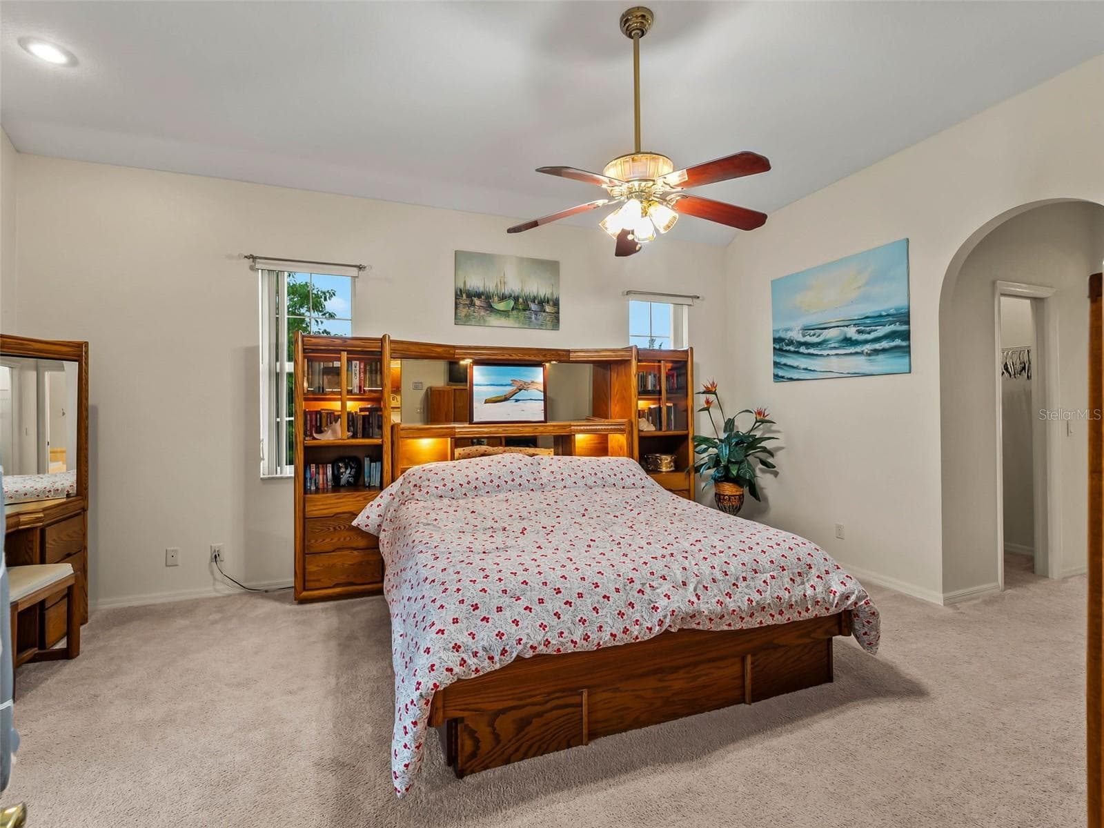 PrimarySuite_9336StPaulDr_PortCharlotte_CeilingFan_Wide.jpg - 9336 ST PAUL DR, PORT CHARLOTTE