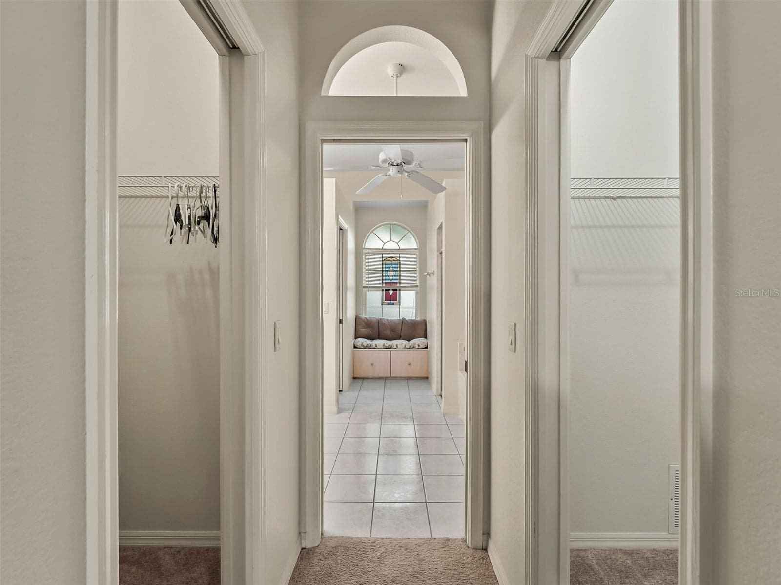 PrimaryBath_9336StPaulDr_PortCharlotte_ArchedWindow_Entry.jpg - 9336 ST PAUL DR, PORT CHARLOTTE