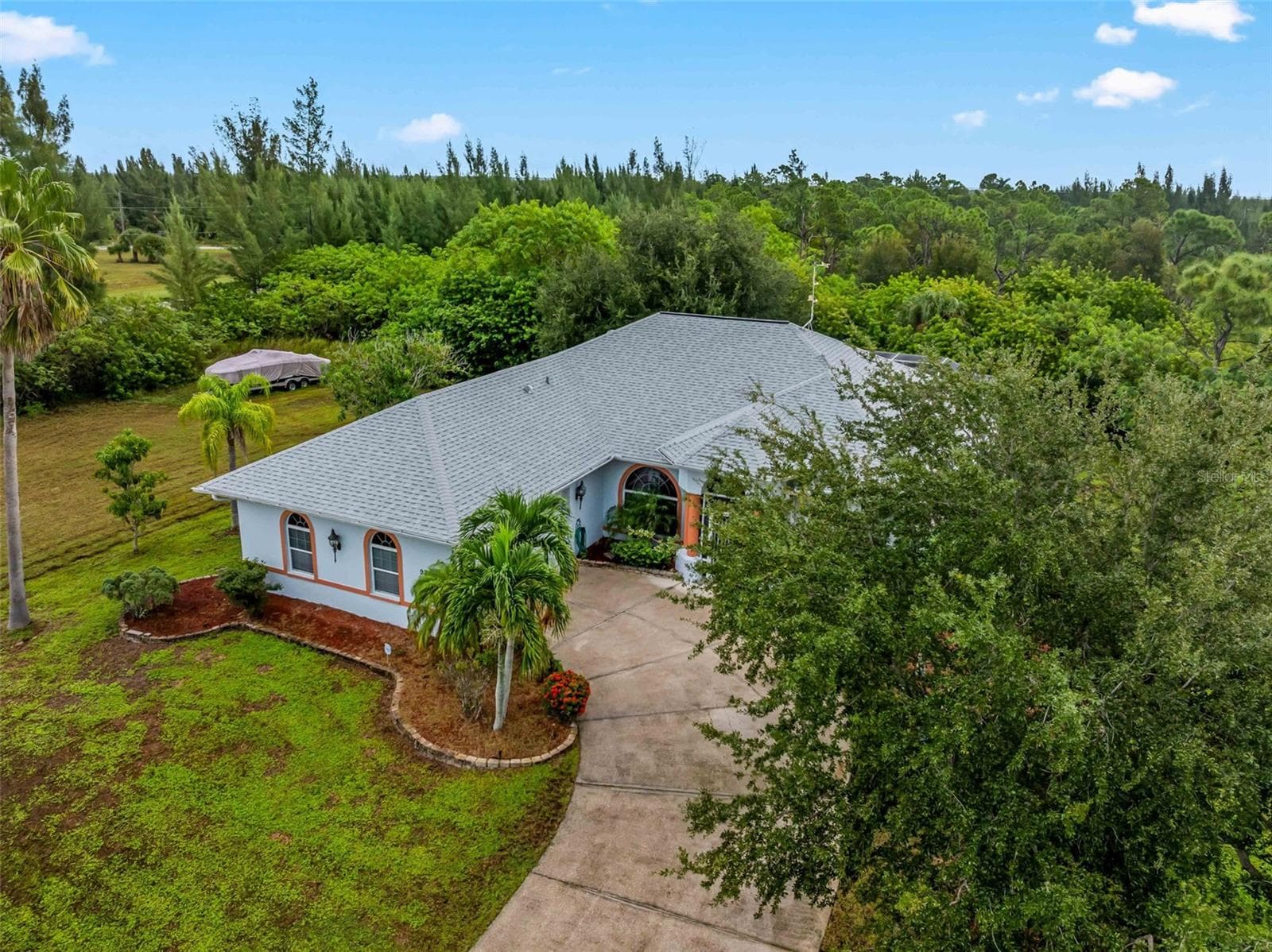 Aerial_9336StPaulDr_PortCharlotte_CurbAppeal_Daylight.jpg - 9336 ST PAUL DR, PORT CHARLOTTE
