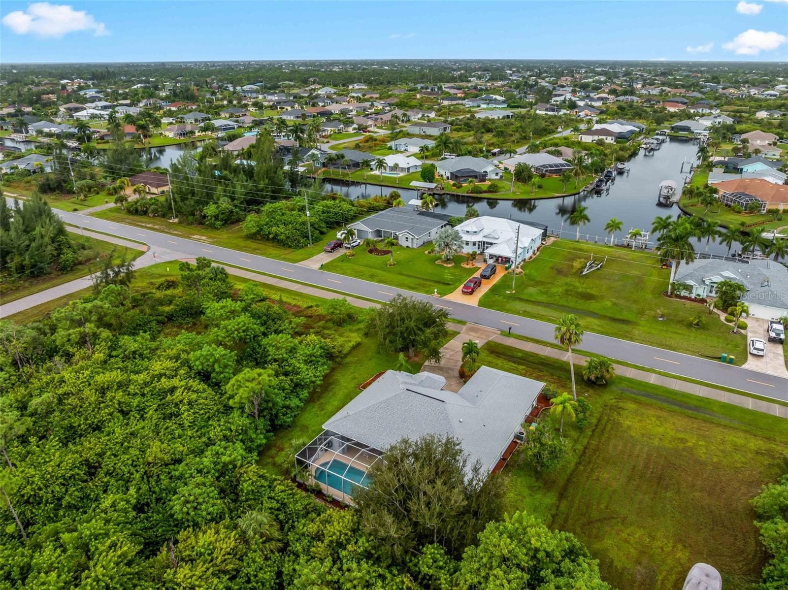 Aerial_9336StPaulDr_PortCharlotte_PoolHome_Panorama.jpg - 9336 ST PAUL DR, PORT CHARLOTTE