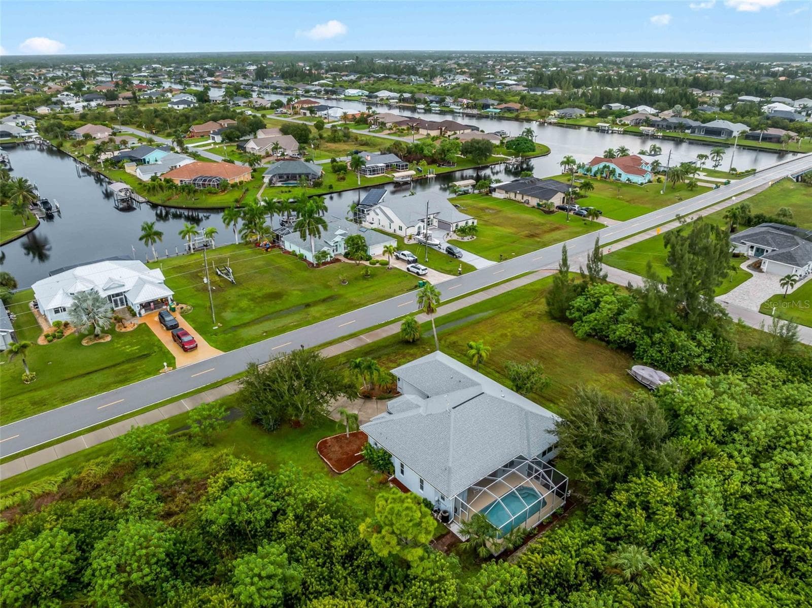 Aerial_9336StPaulDr_PortCharlotte_Neighborhood_Wide.jpg - 9336 ST PAUL DR, PORT CHARLOTTE