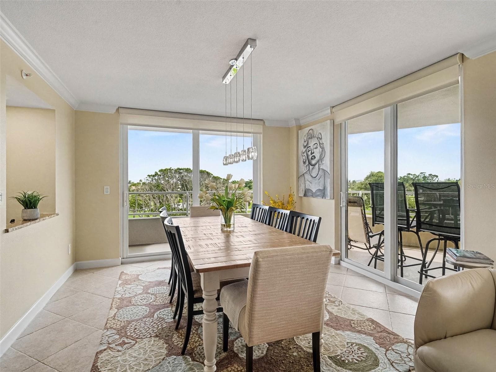 Dining Room opens to Balcony - 775 LONGBOAT CLUB RD #304, LONGBOAT KEY