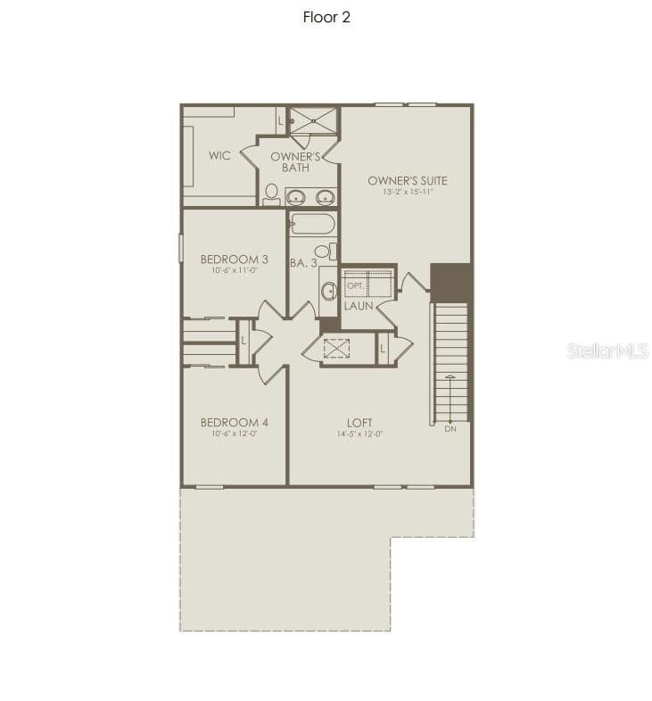 Floor Plan - Floor Two - 4734 HARRINGTON FIELDS DRIVE, DAVENPORT