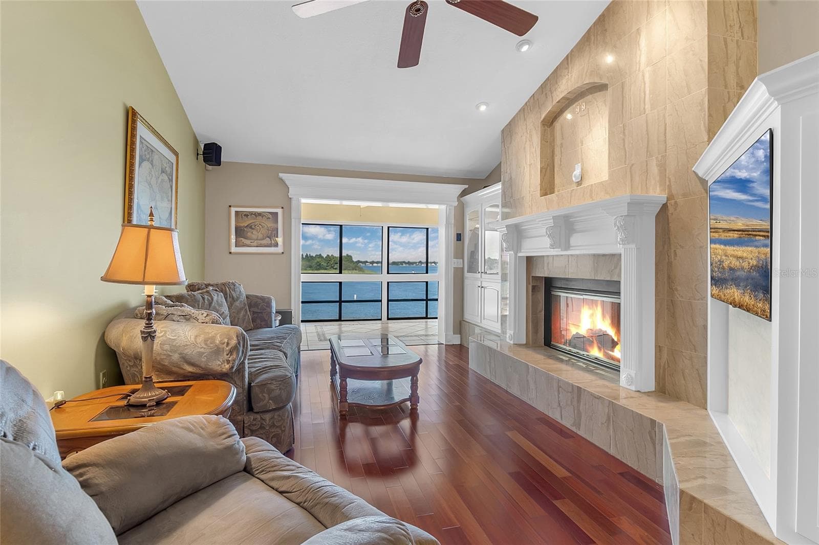Living Room with Views of Lake - 4113 FAIRVIEW VISTA PT #311, ORLANDO
