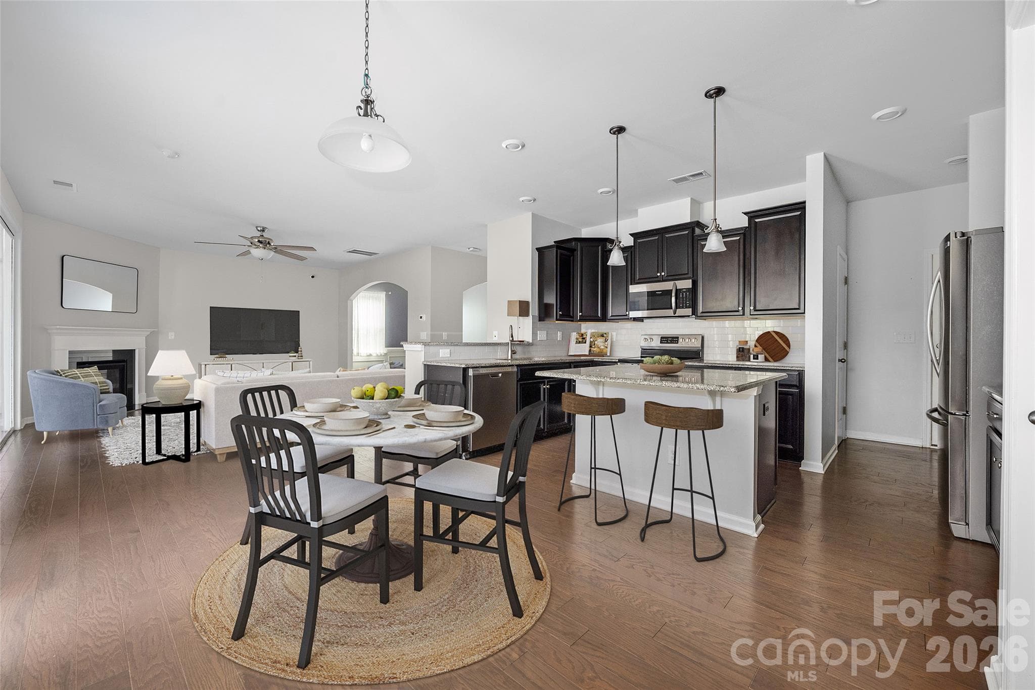 Kitchen & Breakfast Area (virtually staged) - 11119 Grenfell Avenue, Huntersville