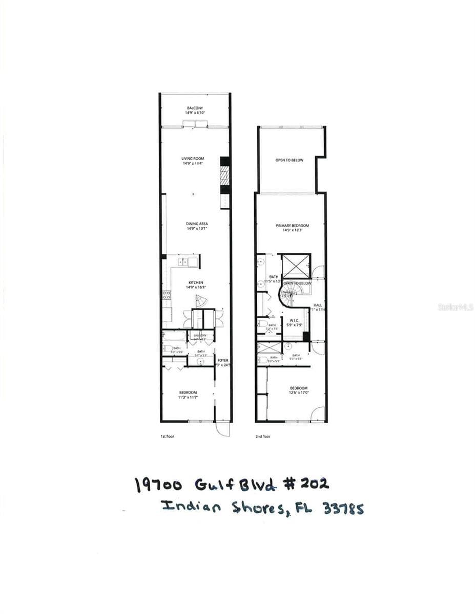 Floorplan 202 - 19700 GULF BLVD #202, INDIAN SHORES