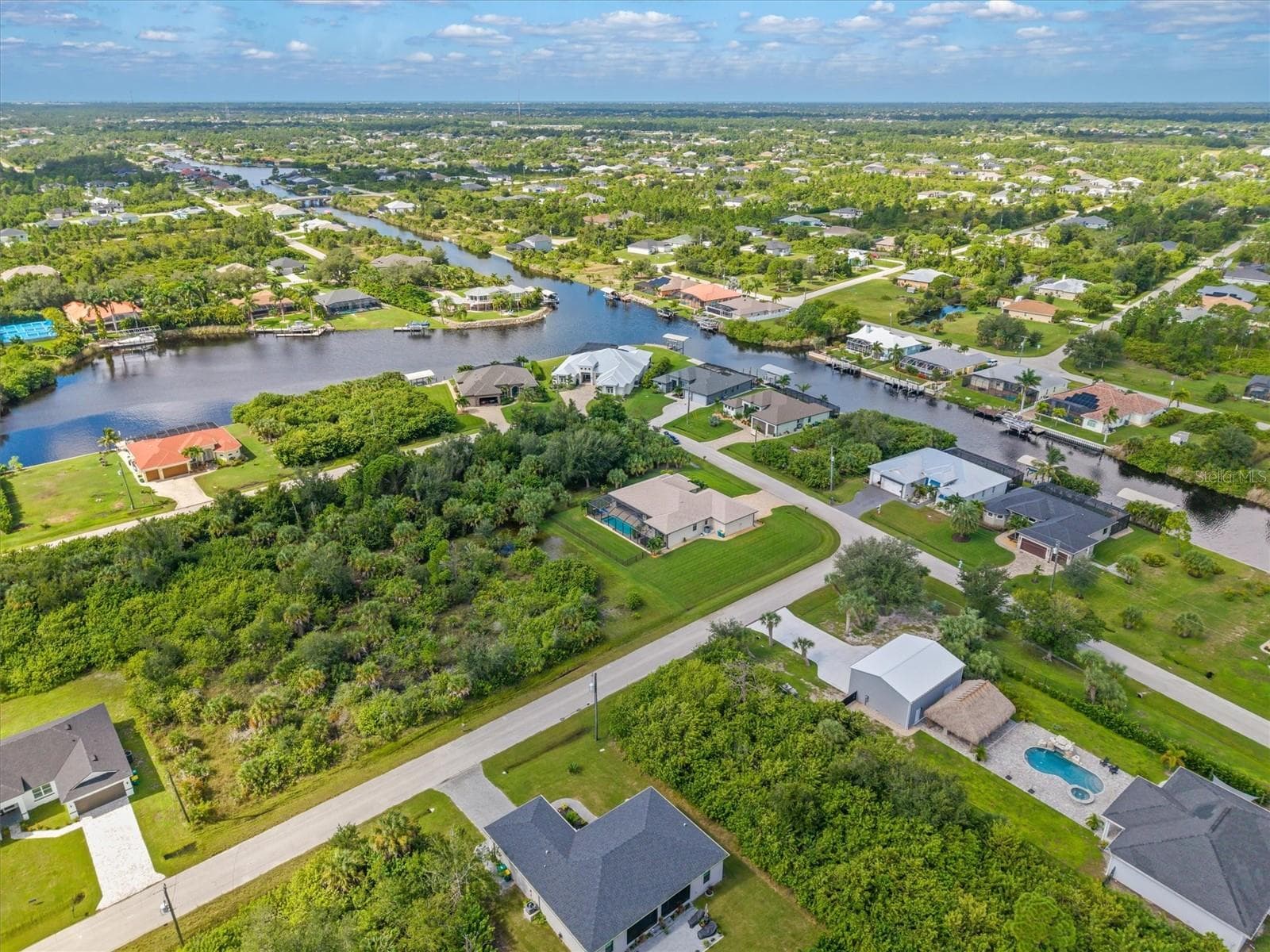 Aerial Showing Surrounding Area - 8414 DAFOE ST, PORT CHARLOTTE