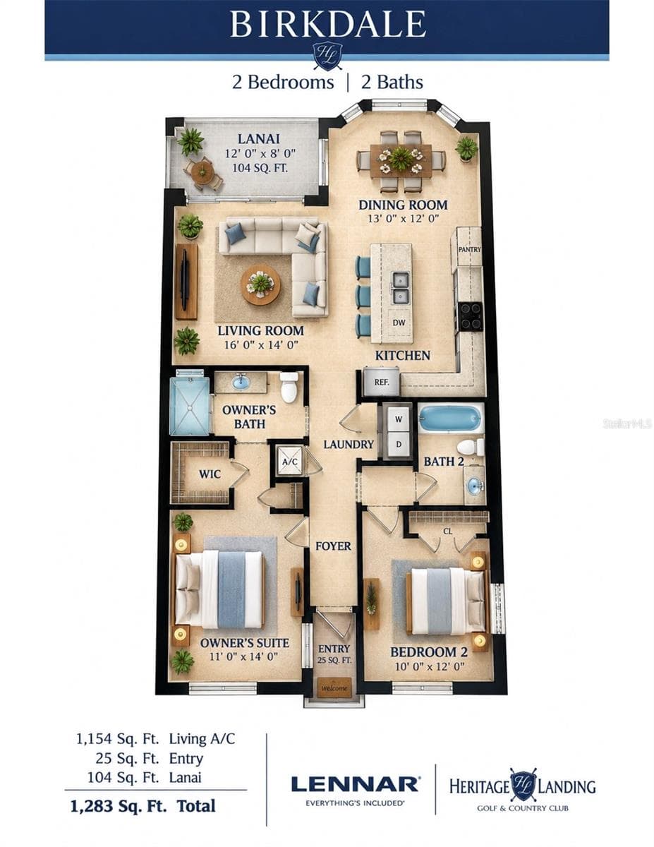 Floor Plan - 14161 HERITAGE LANDING BLVD #1141, PUNTA GORDA