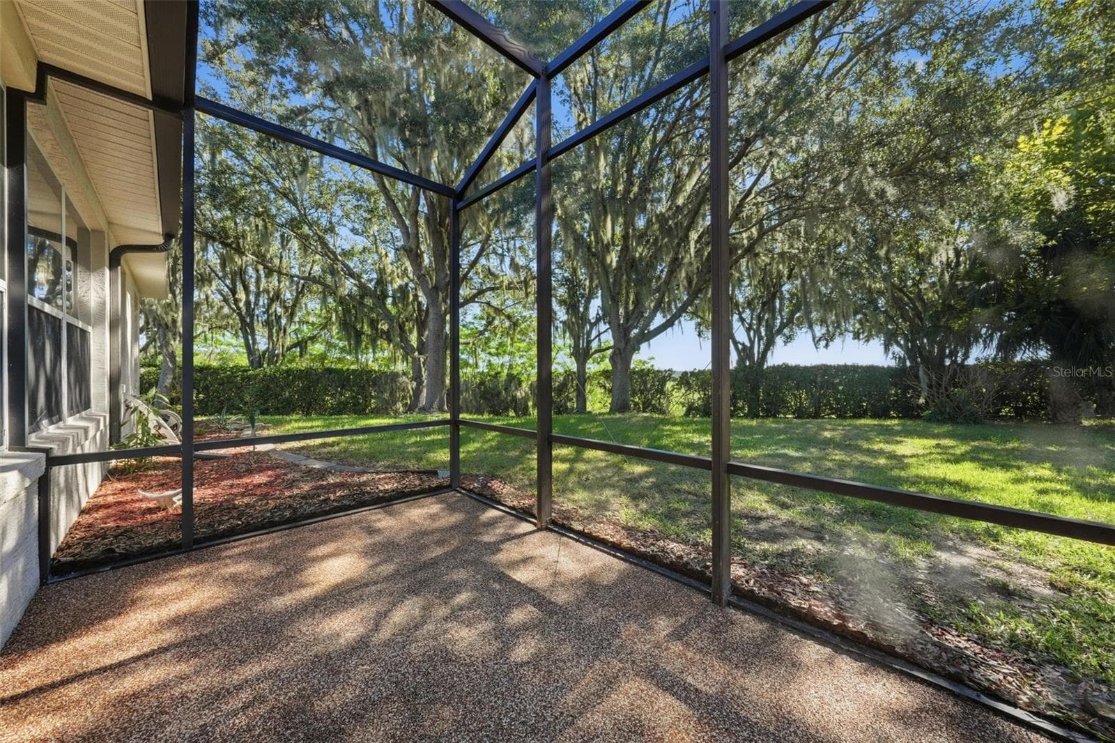 Screened in backyard Lanai - 2852 CAPE HORN CT, TAVARES
