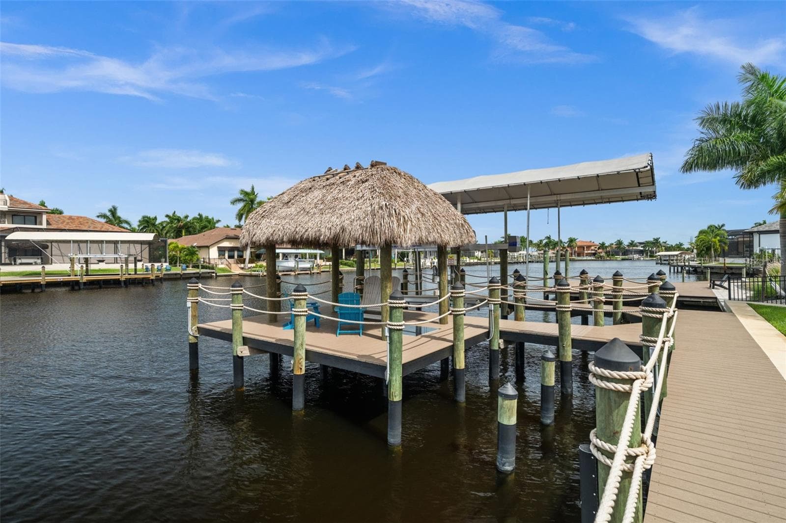 4 post tiki on the dock - 5205 SUNSET CT, CAPE CORAL