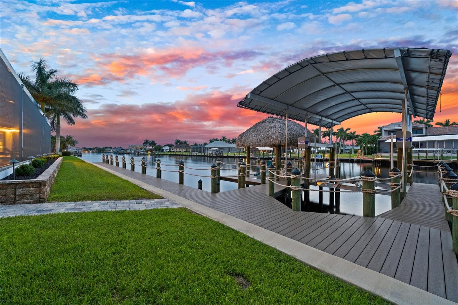 Check out the sunsets from the dock every night - 5205 SUNSET CT, CAPE CORAL