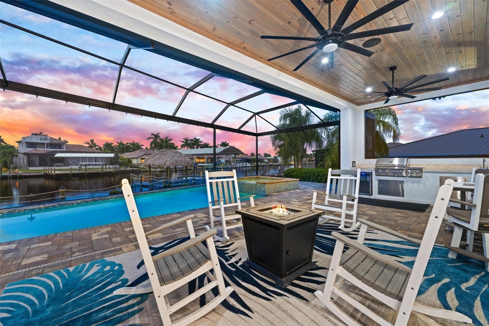 Watch evening boat traffic from the lanai - 5205 SUNSET CT, CAPE CORAL