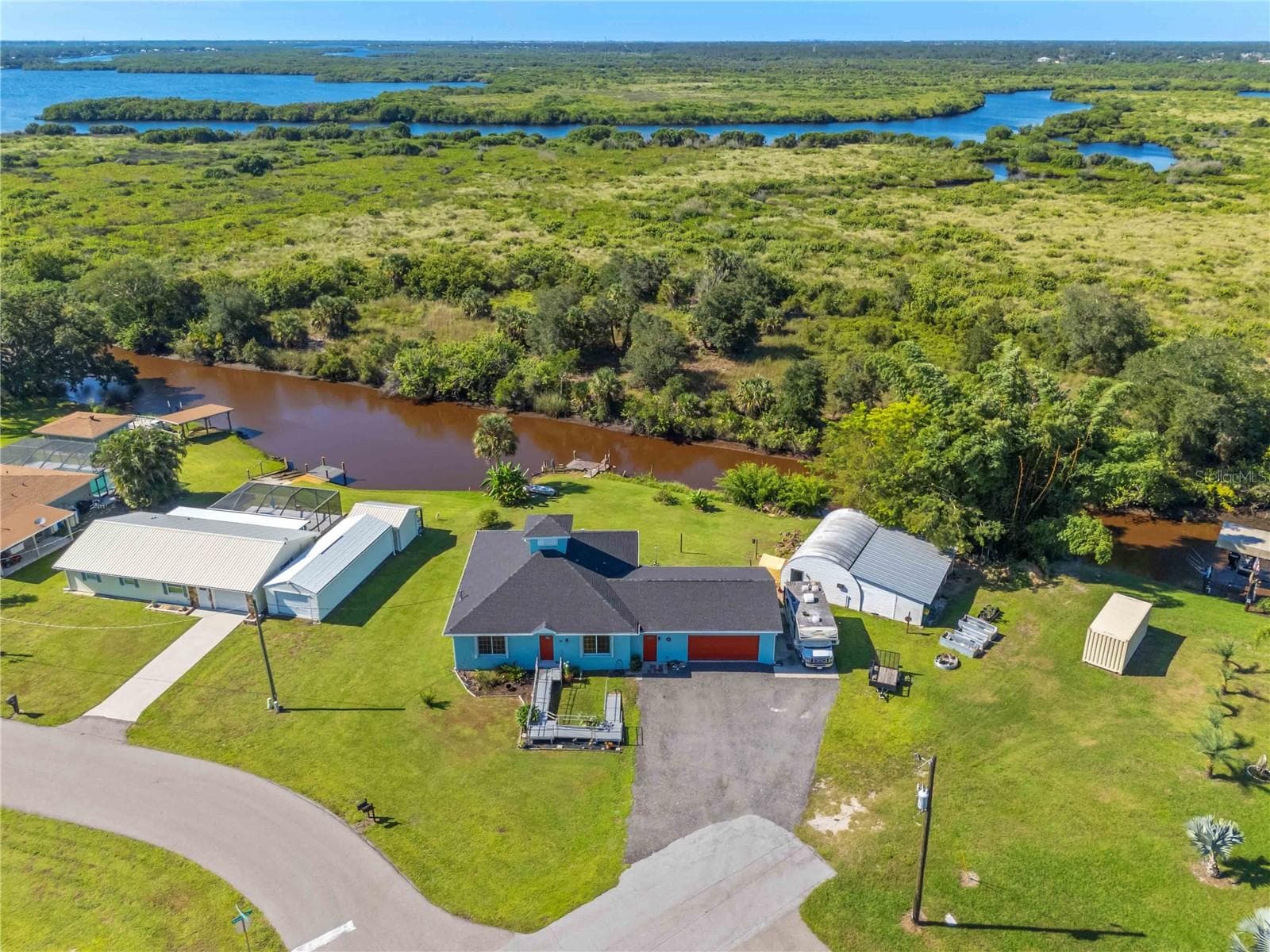 Aerial view of 141 Summerset Dr - 141 SUMMERSET DR, PUNTA GORDA