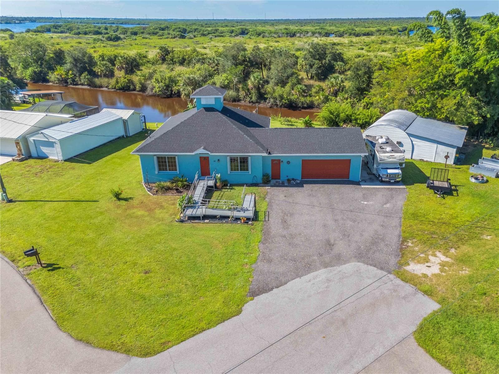 Aerial view of 141 Summerset Dr - 141 SUMMERSET DR, PUNTA GORDA