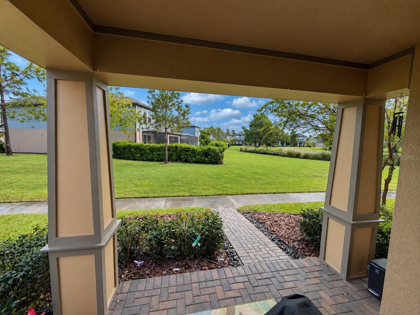 The front door and porch view - 11861 BLAMEY TRL, ODESSA