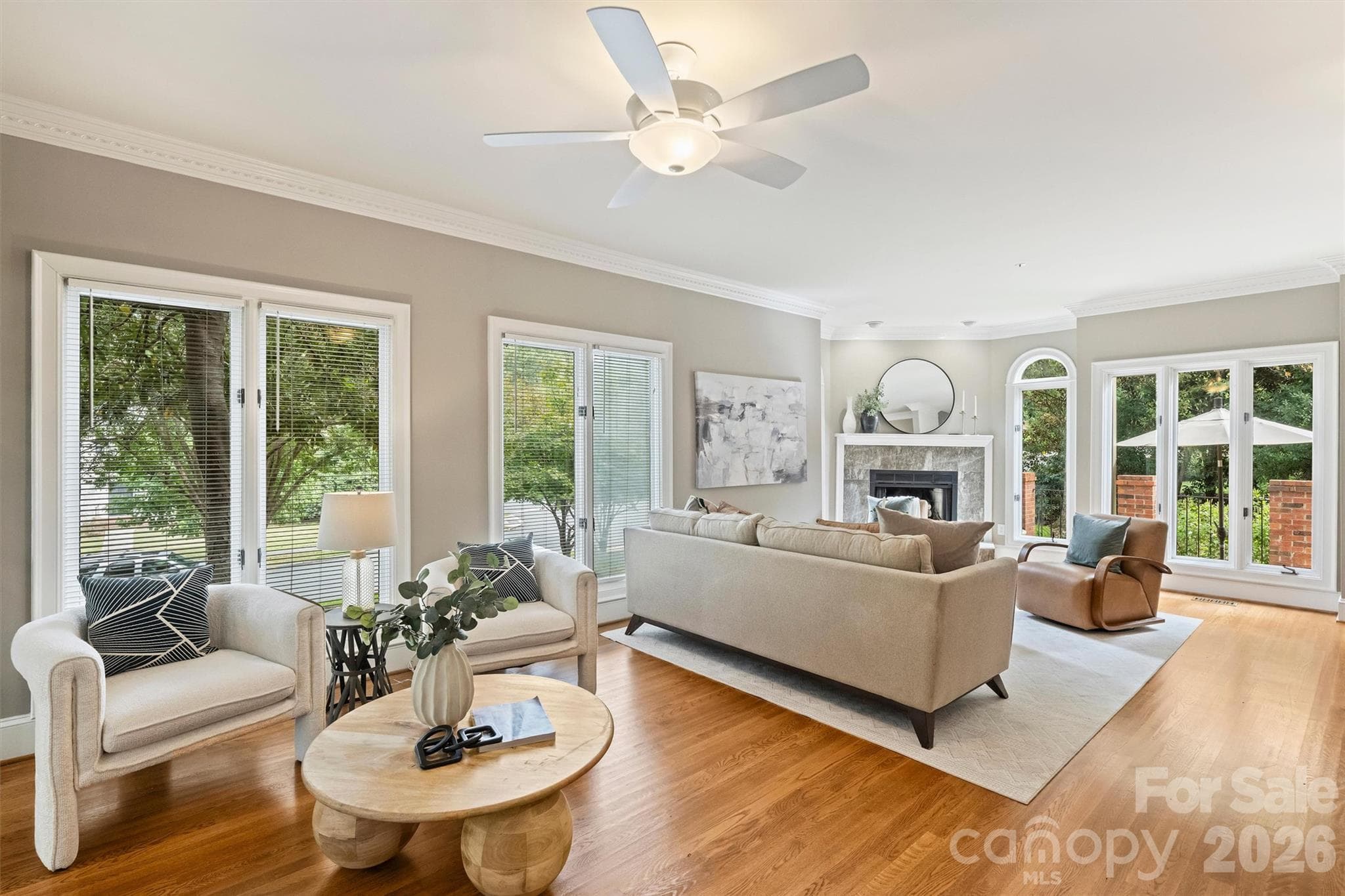 Tall casement windows for lots of natural light. - 201 Hillside Avenue, Charlotte