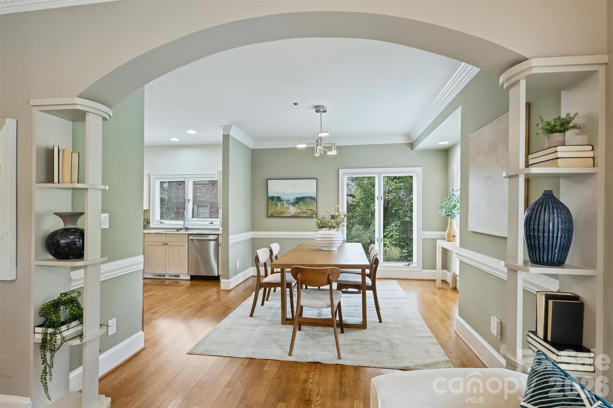 Heavy millwork and beautiful details. - 201 Hillside Avenue, Charlotte