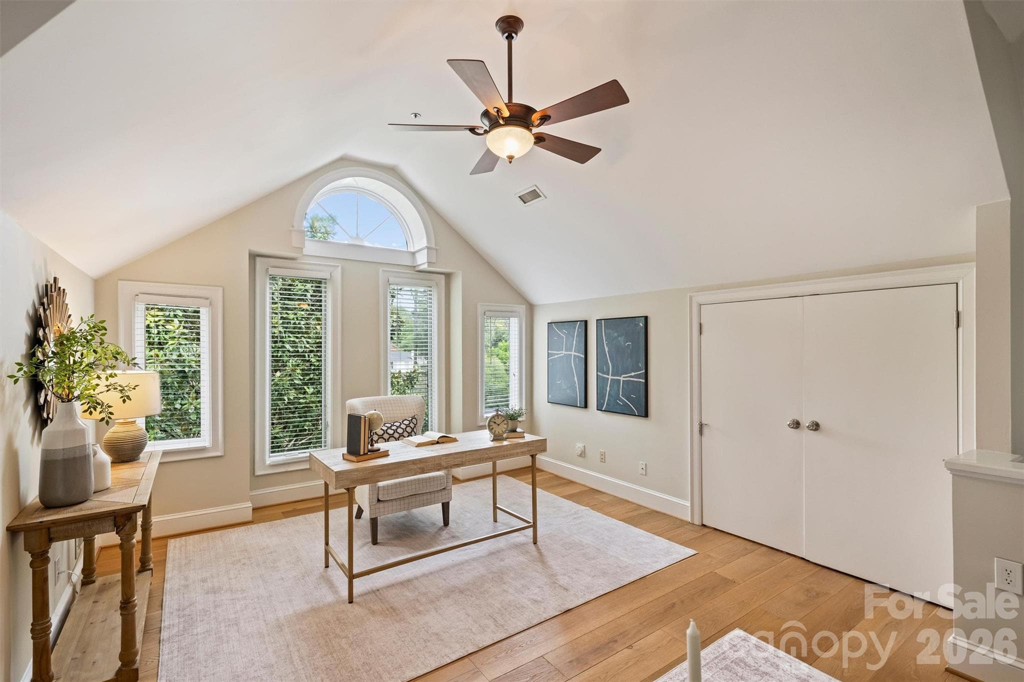 Vaulted Bedroom #3 could be used as a Studio, Office, or Workout Room. - 201 Hillside Avenue, Charlotte