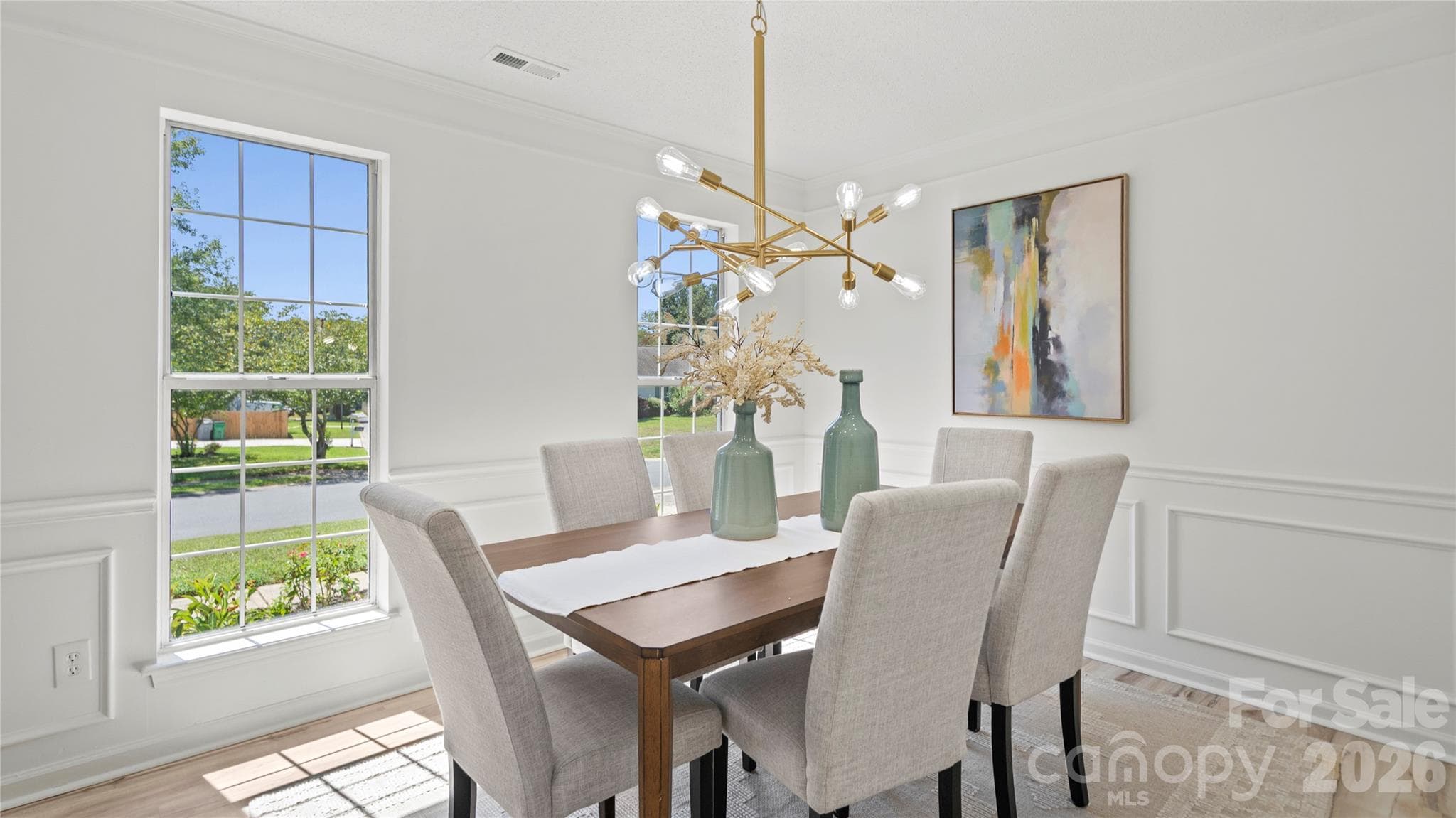 Formal Dining Room with Abundant Natural Light - 13918 Wild Heather Court, Charlotte
