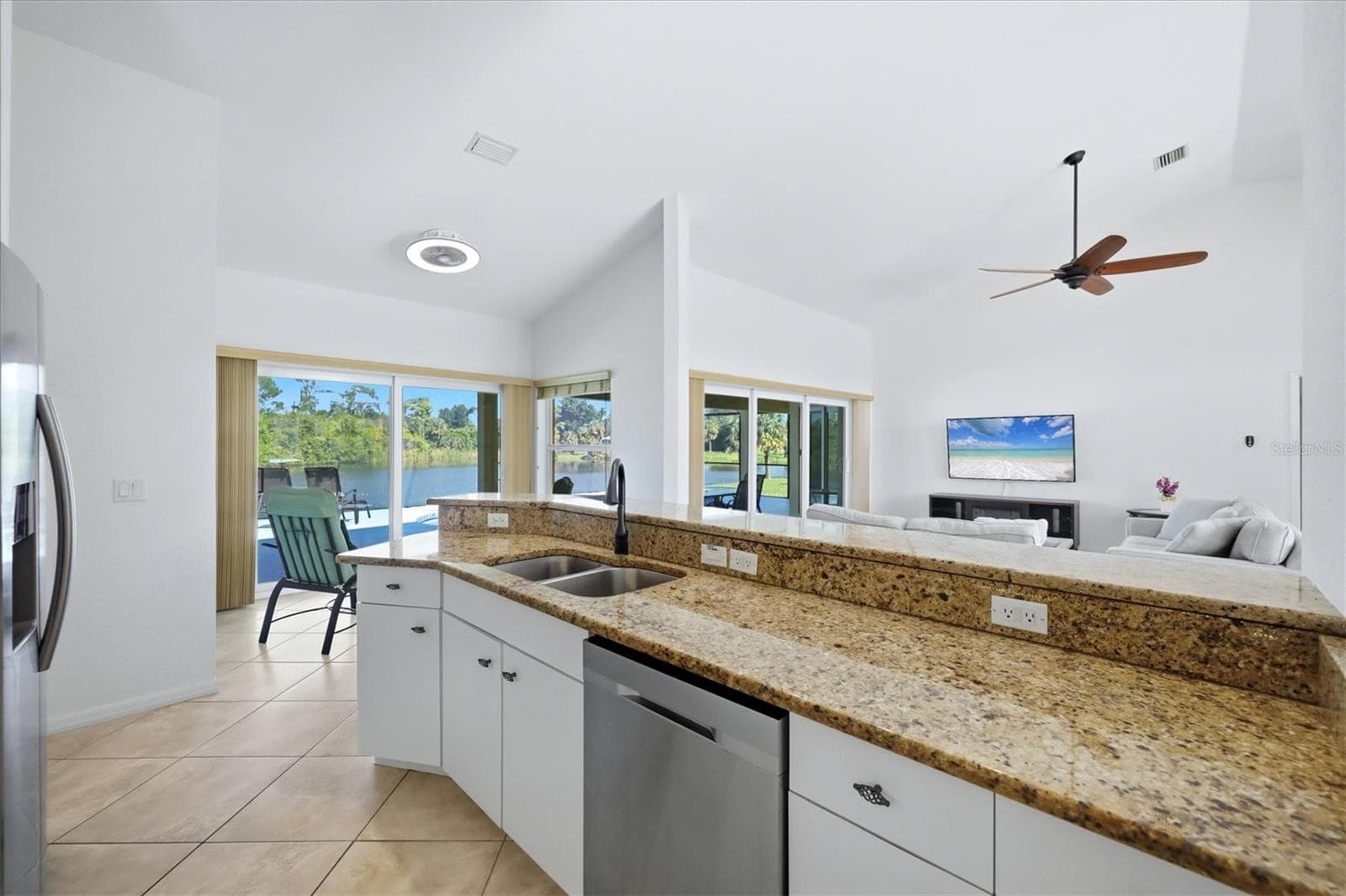 Kitchen with Views - 1078 ROTONDA CIR, ROTONDA WEST