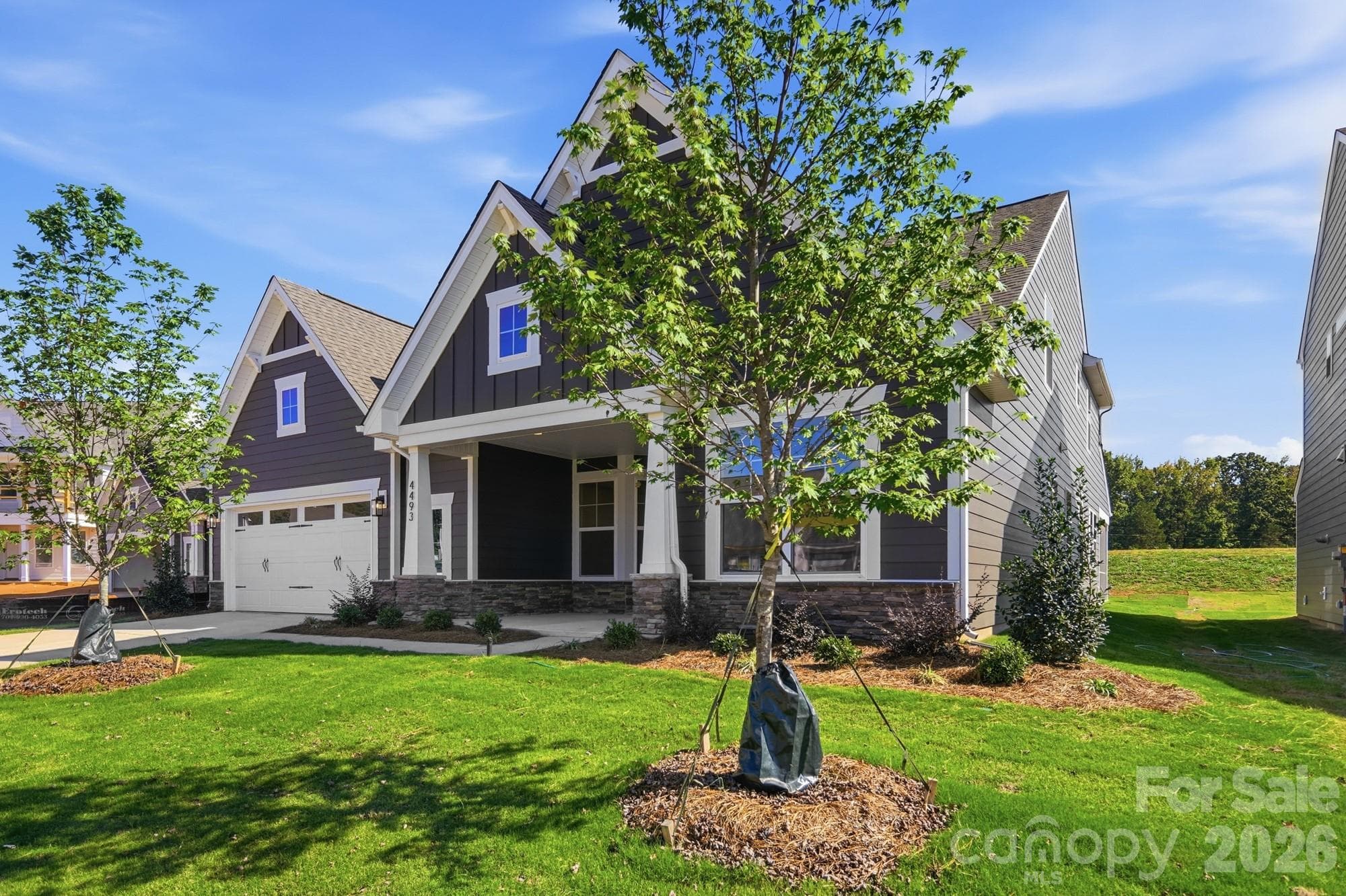 Homesite 108 features an Edgefield C floorplan - 4493 Blue Mound Court, Stanley