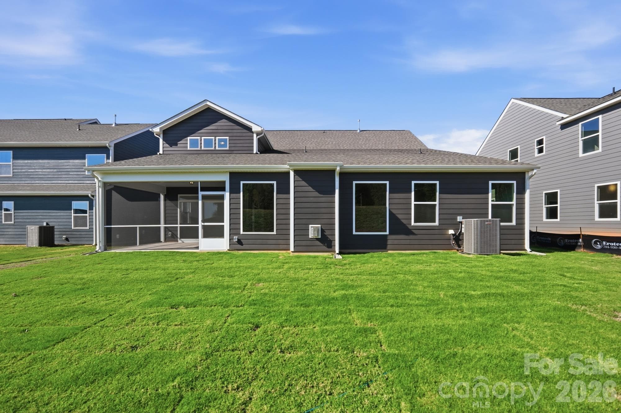Rear of home - 4493 Blue Mound Court, Stanley