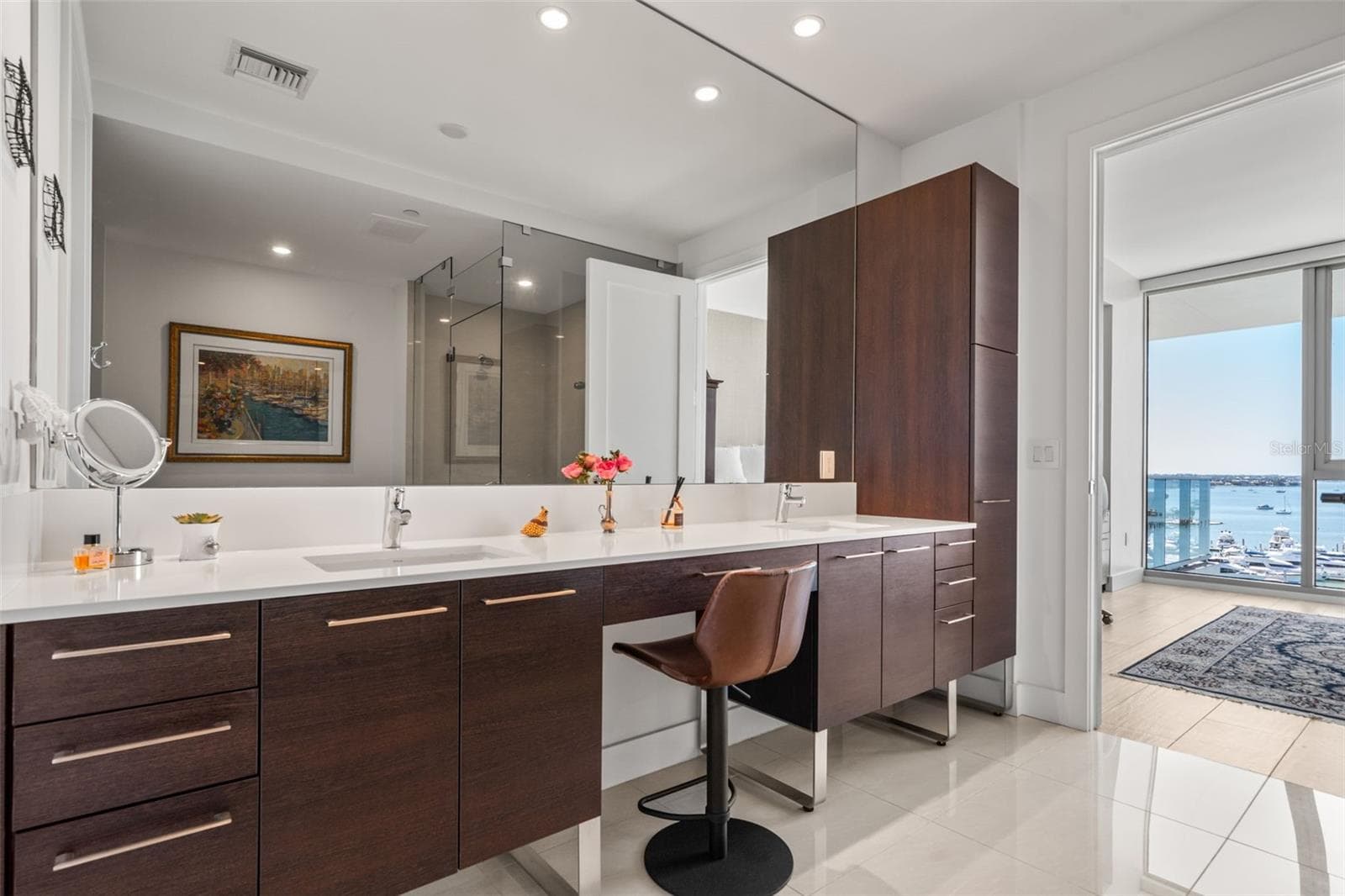 Primary Ensuite, Spa-Like Bathroom - 1155 N GULFSTREAM AVE #802, SARASOTA