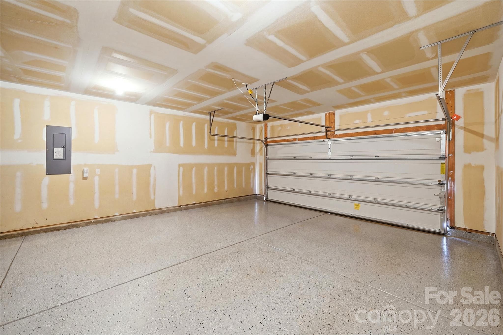 3 Car Garage - right side is a tandem - 8719 Shadetree Street, Huntersville