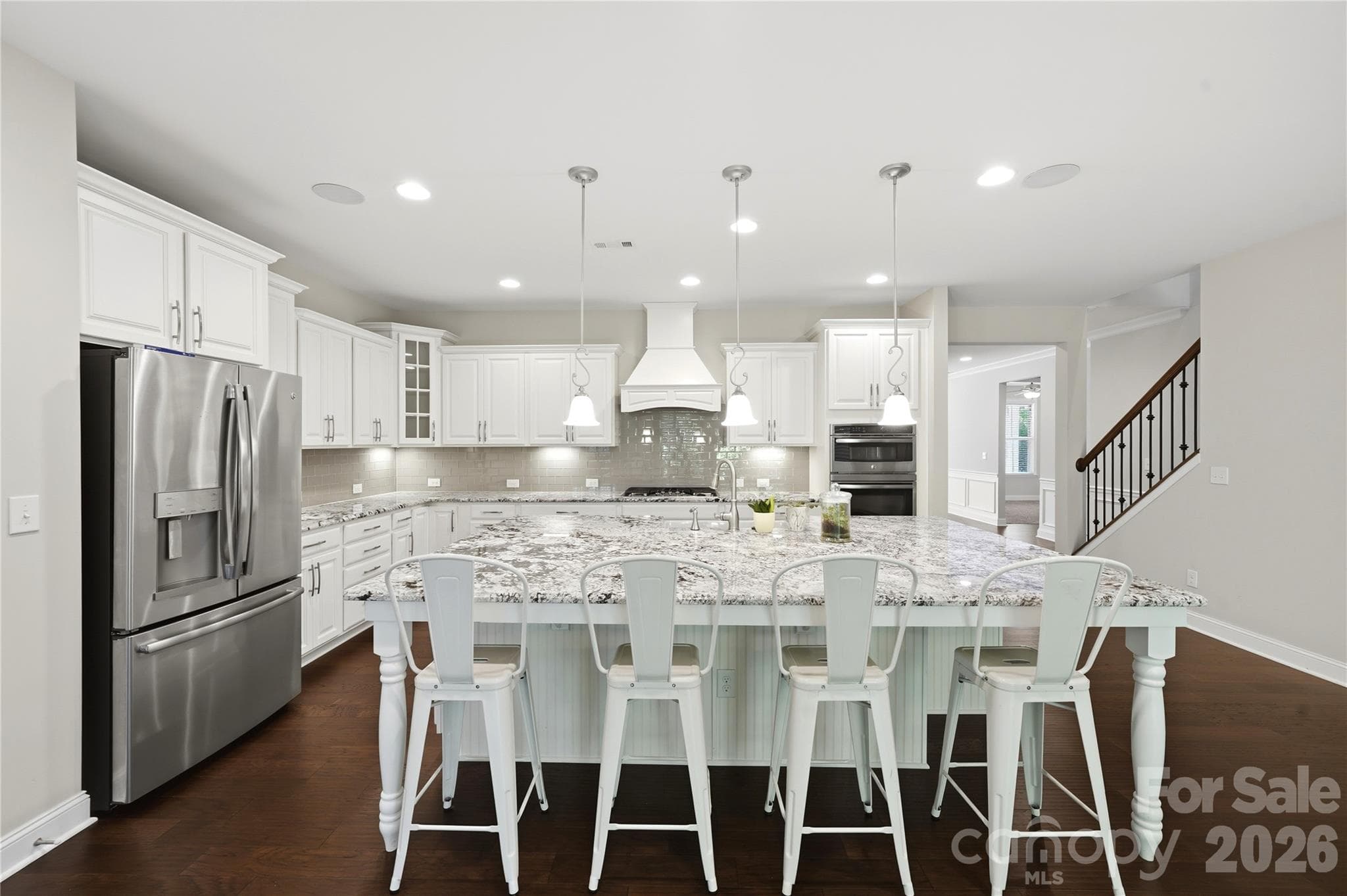Chef Style Kitchen with Beautiful Granite Countertops - 8719 Shadetree Street, Huntersville
