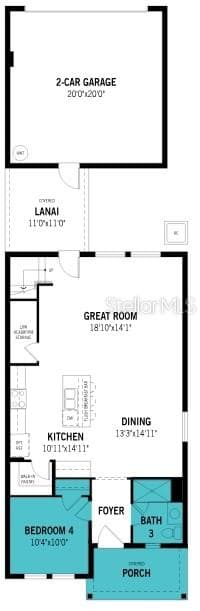 Lakeside at Satilla Zara Low Country First Floor with 4th bedroom and 3rd bathroom upgrade included - 5030 ORINOCO LN, ST CLOUD