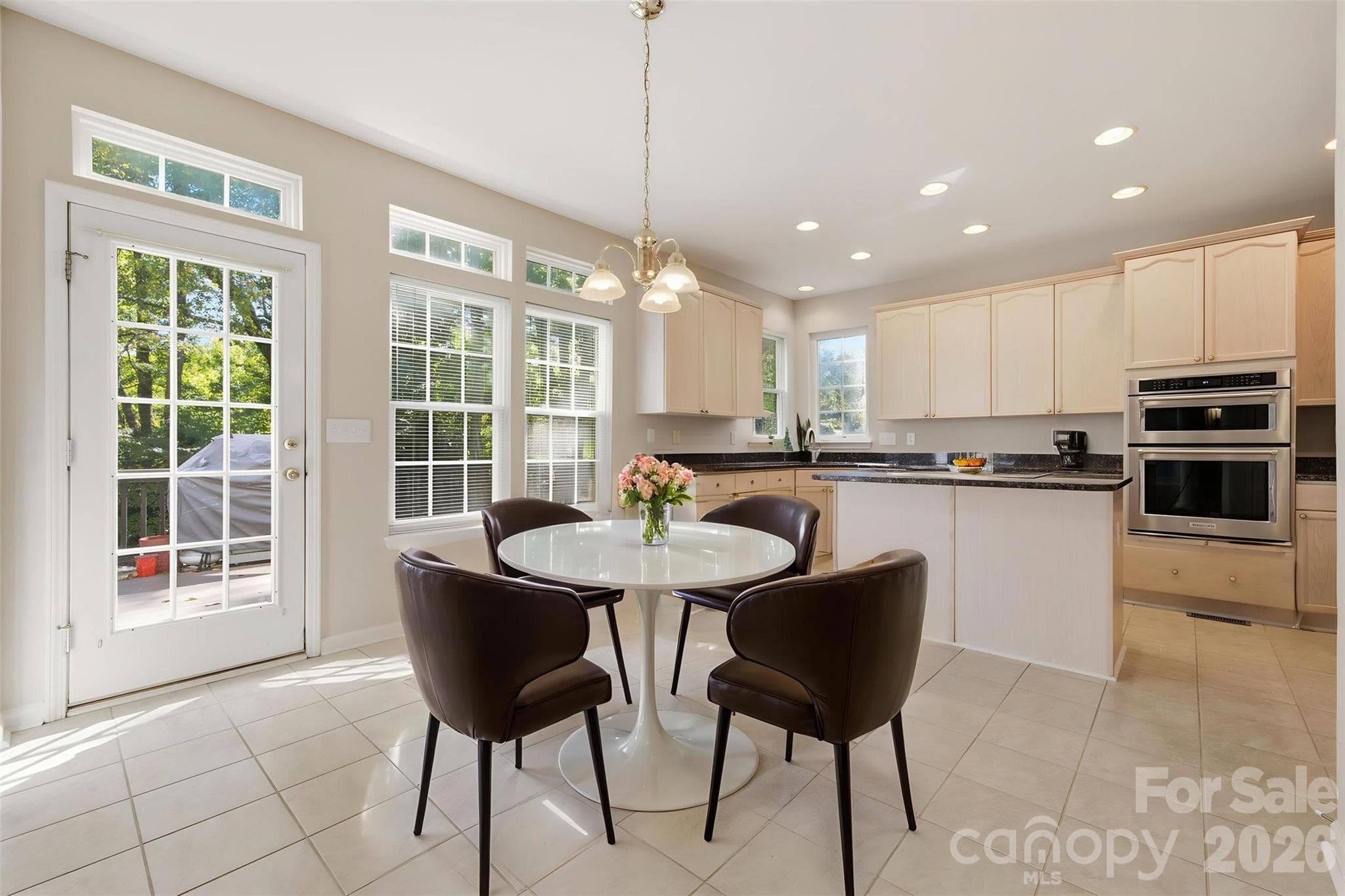 Virtually staged breakfast area - 6211 Chavel Lane, Charlotte
