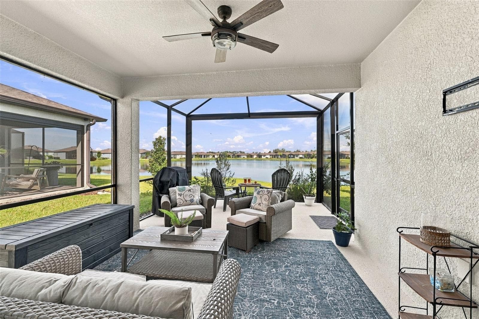 This lanai comes completely furnished. - 9260 BALLASTER POINTE LOOP, PARRISH