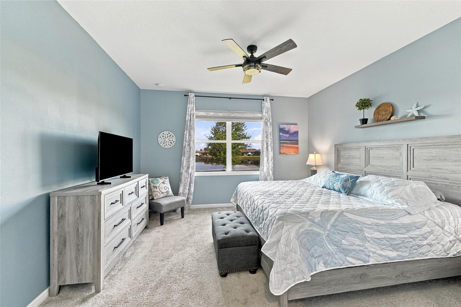 Amazing Water Views Enhance this Primary Bedroom. - 9260 BALLASTER POINTE LOOP, PARRISH