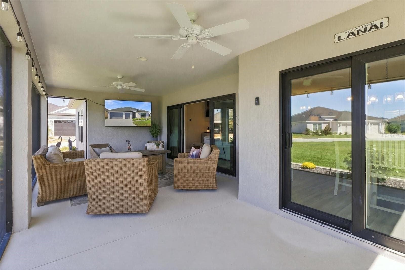 extended lanai - 7528 DANIEL COLLINS CT, THE VILLAGES